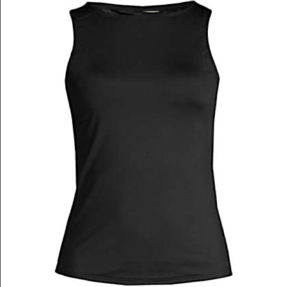 Land’s End Plus and Standard size high neck tankini soft cup bra black Various - Picture 8 of 10